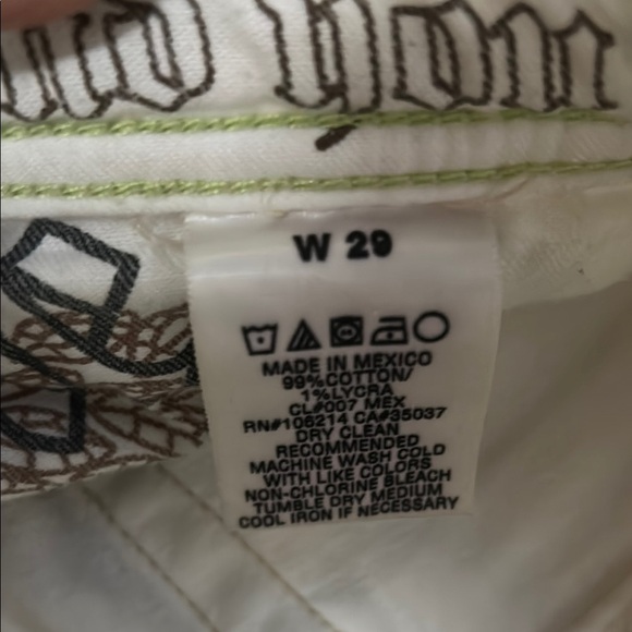 Whiteish with Blue Hue Boot Cut Jeans with Classic Flare - Picture 3 of 10